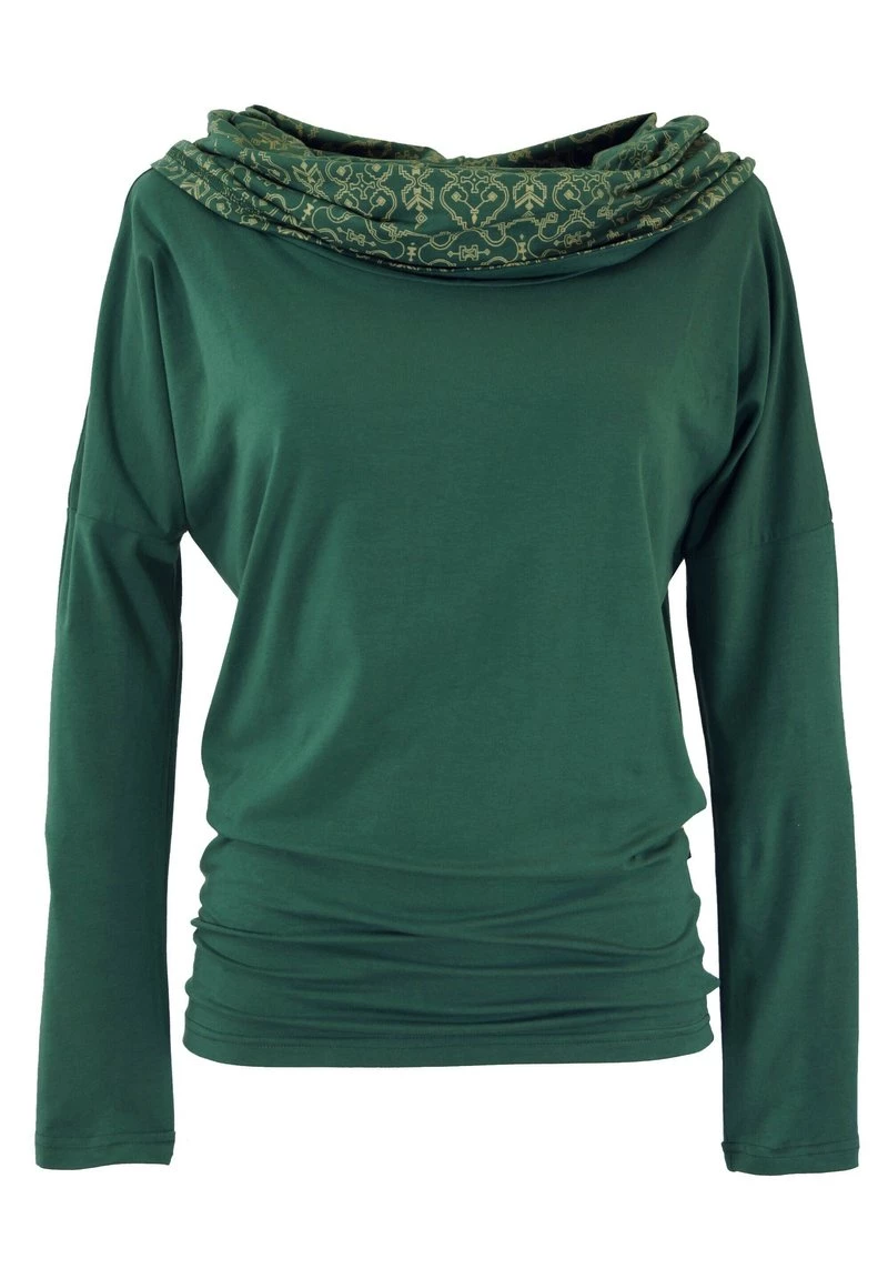 Guru Shop - Damen LOCKERES - Kapuzenpullover - Smaragdgrn 3 Guru Shop - Damen LOCKERES - Kapuzenpullover - Smaragdgrn