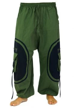 Guru Shop - Herren Cargohose - Olive/schwarz