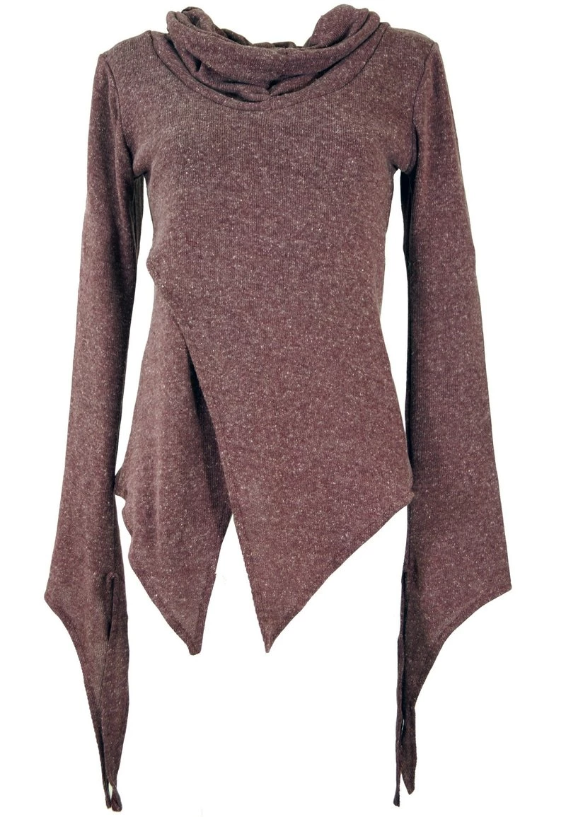 Guru Shop - Damen MIT SCHALKRAGEN - Strickpullover - Altrosa 3 Guru Shop - Damen MIT SCHALKRAGEN - Strickpullover - Altrosa