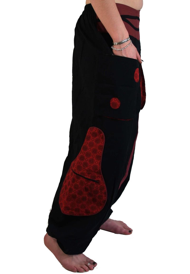 Guru Shop Stoffhose - Red, Black - Damen 4 Guru Shop Stoffhose - Red, Black - Damen – Bild 2