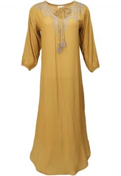 Guru Shop Maxikleid - Senfgelb - Damen