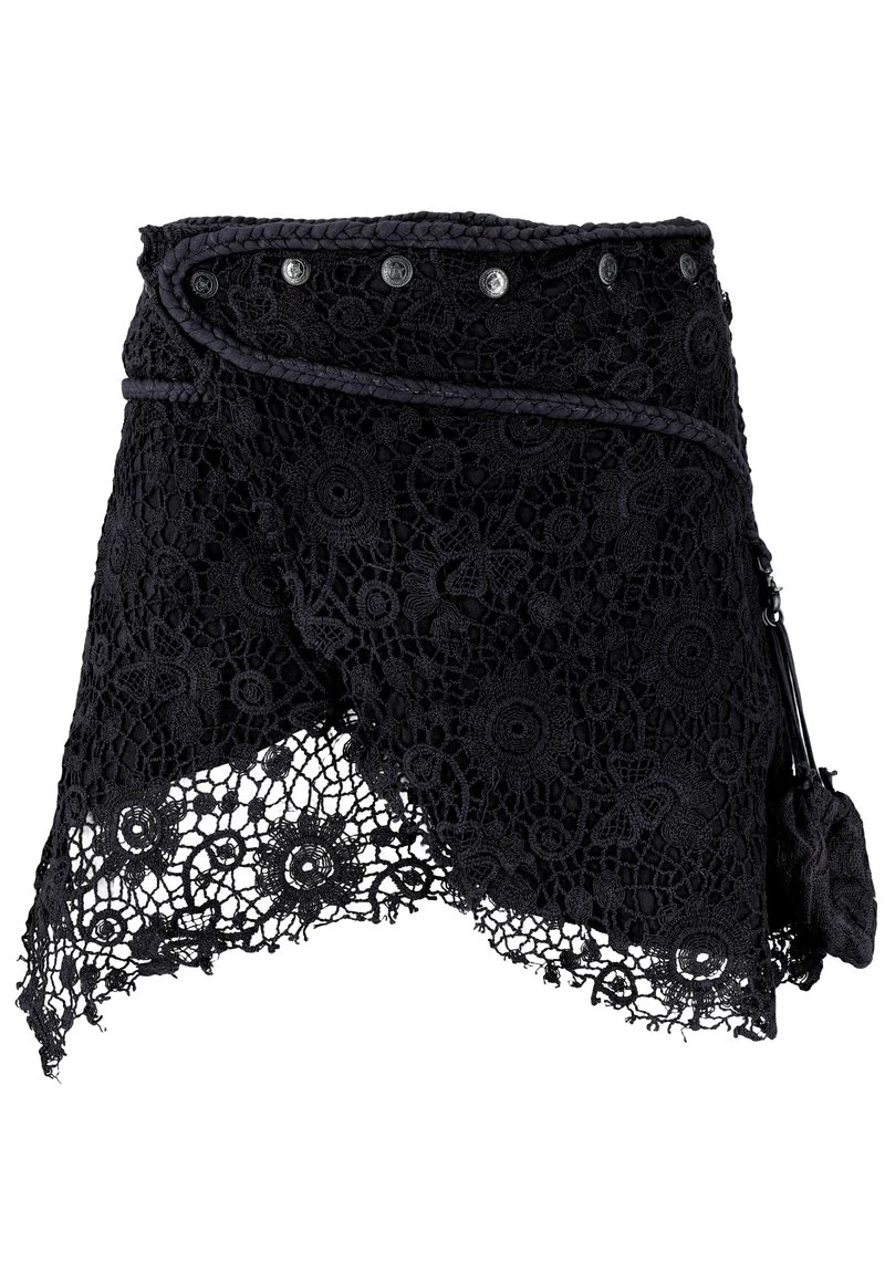 Guru Shop - Damen PSYTRANCE GOA - Wickelrock - Schwarz 3 Guru Shop - Damen PSYTRANCE GOA - Wickelrock - Schwarz