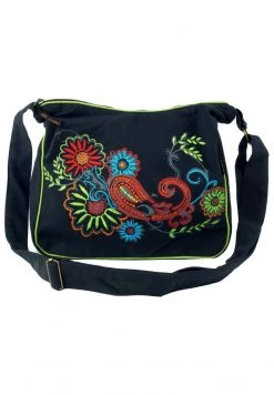 Guru Shop - Unisex Umhängetasche - Schwarz/bunt