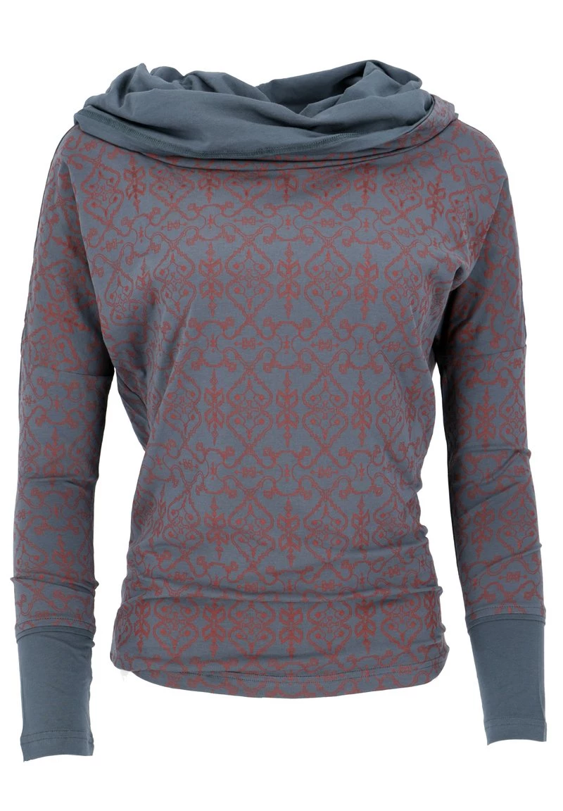 Guru Shop LOCKERES - Kapuzenpullover - Taubenblau/rost - Damen 3 Guru Shop LOCKERES - Kapuzenpullover - Taubenblau/rost - Damen